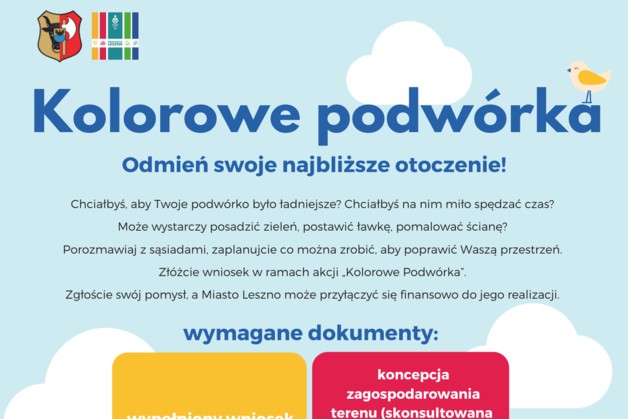 Kolorowe podwórka w ramach inicjatywy lokalnej