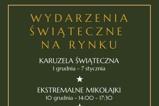 Świąteczne Wydarzenia na Rynku!