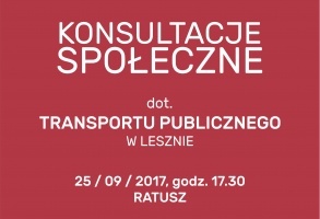 Transport publiczny w Lesznie- Konsultacje