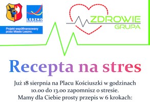 Receptę na stres poznamy już w sobotę!