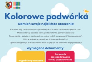 Kolorowe podwórka w ramach inicjatywy lokalnej