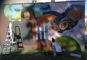 W centrum powstaje nowy mural